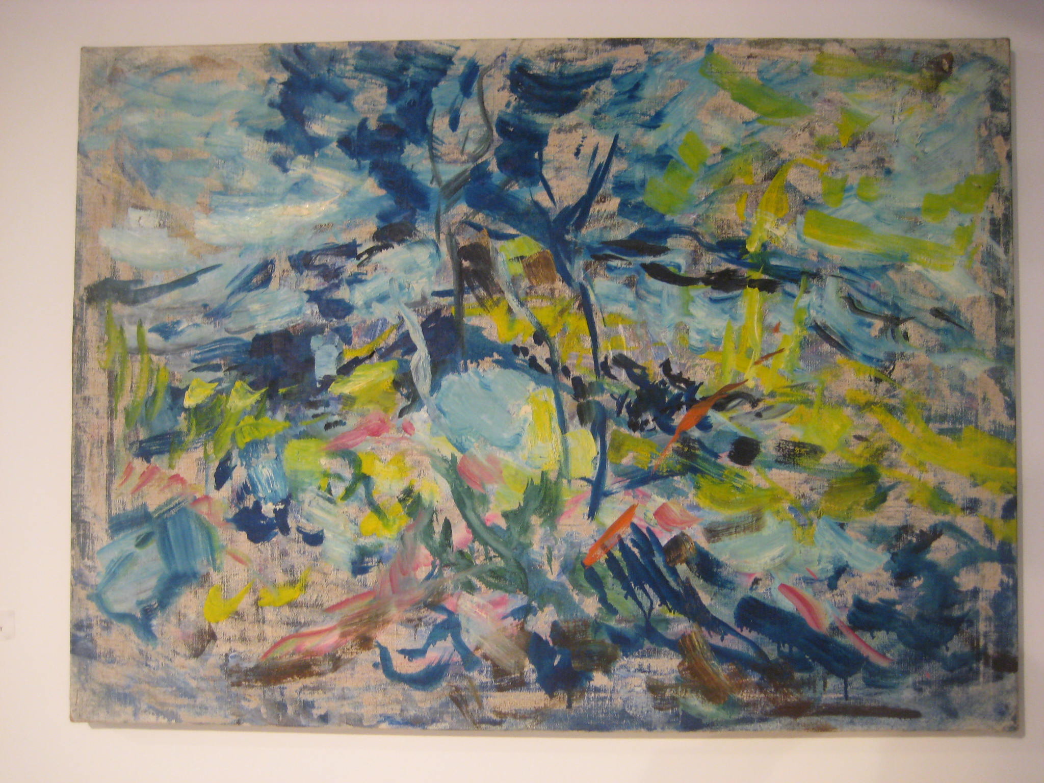 Exposition Explosantes-fixes, Jacques Mandelbrojt, sans titre, huile sur toile, 73X100 cm, 1956